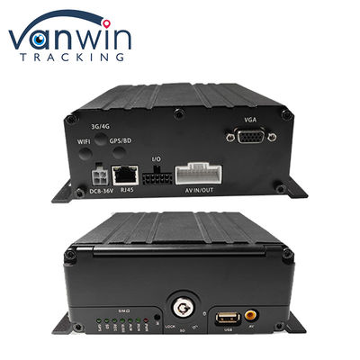 4G 6 canaux H. 265 HDD DVR mobile pour voiture
