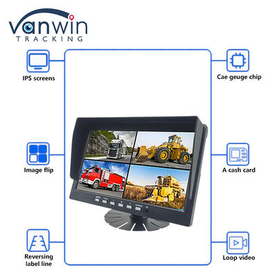 10.1 pouces IPS Sécurité TFT Moniteur de voiture HD 1080P Affichage pour camion Caméra de véhicule de bus