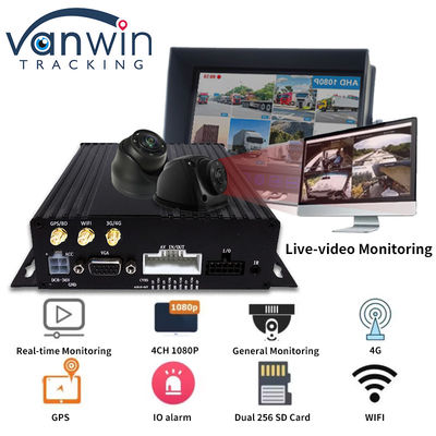 4CH double carte SD GPS MDVR caméra avec 4G WiFi mobile DVR système de sécurité de bus scolaire