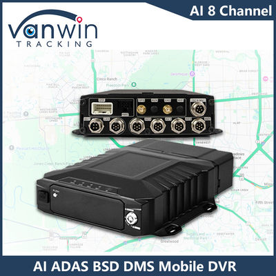 H.265 8CH HDD DVR mobile pour conduite avancée DSM ADAS BSD Système de surveillance des capteurs piétons