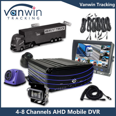 AHD 8CH HDD télécommande mobile DVR 1080P 4g Fonction GPS Surveillance de la sécurité du véhicule Cmsv6 MDVR