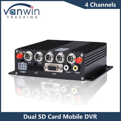 4CH HD Caméras de voiture Carte SD double DVR mobile 4G GPS 1080P MDVR H.265 Enregistreur vidéo