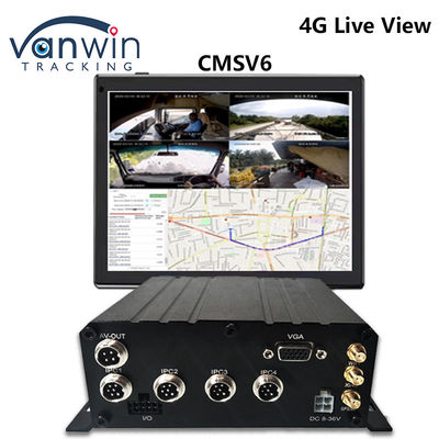 Système de DVR mobile 8CH AHD à double carte SD 4G WIFI GPS MDVR pour une visualisation en direct
