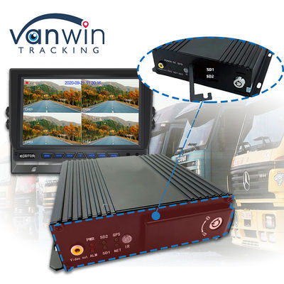 MAX 512 Go stockage à deux cartes SD 4CH DVR mobile avec 4G GPS 1080P carte SD Mdvr