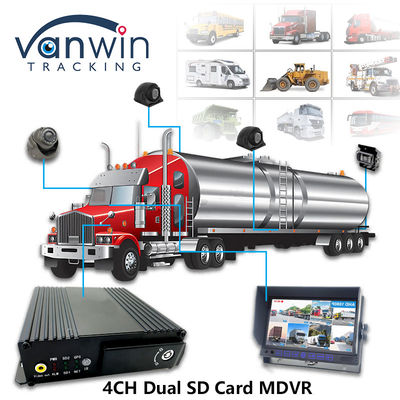 MAX 512 Go stockage à deux cartes SD 4CH DVR mobile avec 4G GPS 1080P carte SD Mdvr