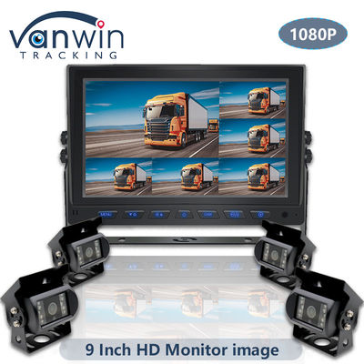 Moniteur à écran divisé Full HD de 8 canaux pour véhicule