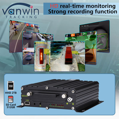 8CH AI BSD ADAS DMS MDVR Système HD 1080P HDD DVR mobile avec fonction WIFI GPS 4G