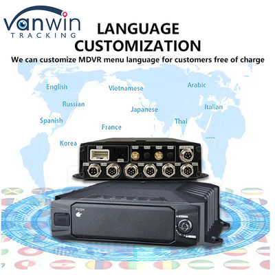 8CH 1080P AHD HDD DVR mobile avec 4G GPS MDVR enregistreur système d'alarme de moniteur de sécurité de camion