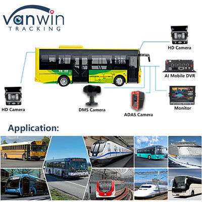4CH 5G CMSV6 Système DVR mobile AI avec GPS ADAS BSD DMS H.265 MDVR pour le moniteur de vidéosurveillance de voiture