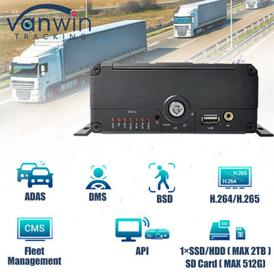 4CH 1080P AI fonction mobile DVR ADAS DMS Kit DVR 4G GPS SD HDD Systèmes MDVR Véhicule