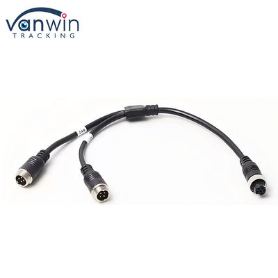 Cable d'adaptateur d'aviation à 6 broches féminin à double 4P mâle pour le système de sécurité du véhicule