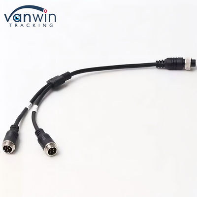 Cable d'adaptateur d'aviation à 6 broches féminin à double 4P mâle pour le système de sécurité du véhicule