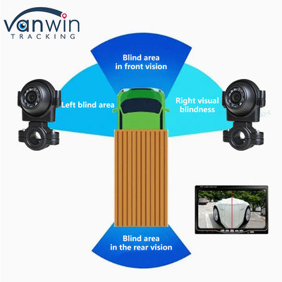 AHD 1080P IP69K Caméra de vue latérale avec vision nocturne Caméra de vidéosurveillance pour véhicule