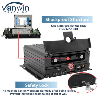 Full HD 1080P 8CH DVR mobile H.265 CMSV6 Chauffeur de bus 4G Wifi MDVR Caméra de voiture Bus Truck