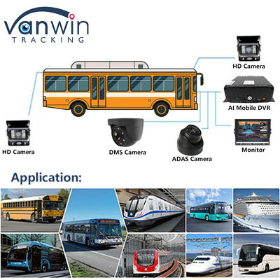Full HD 1080P 8CH DVR mobile H.265 CMSV6 Chauffeur de bus 4G Wifi MDVR Caméra de voiture Bus Truck