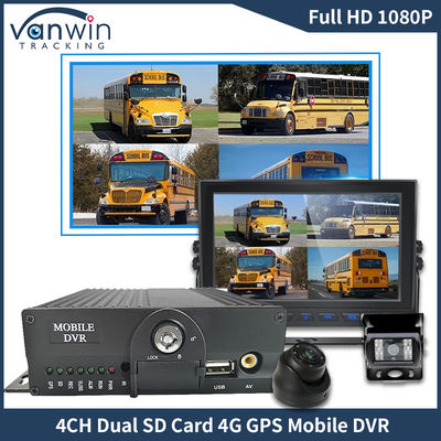H.265 4CH Full HD Mobile DVR en direct Blackbox Enregistreur 4G Wifi GPS CCTV du véhicule