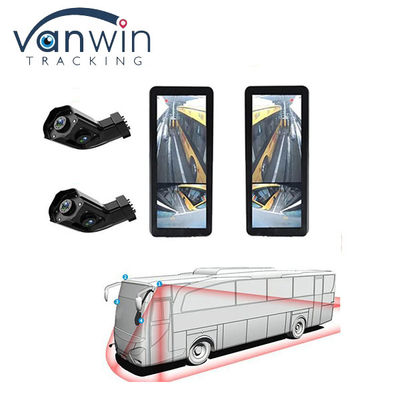 AHD 1080P DVR imperméable à l'eau 12,3 pouces avant arrière de l'espace aveugle Moniteur de voiture avec caméra de vue arrière de vue latérale