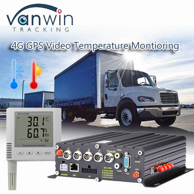 Système de surveillance de la température des camions congélateurs 4G Voiture GPS MDVR tout en une solution
