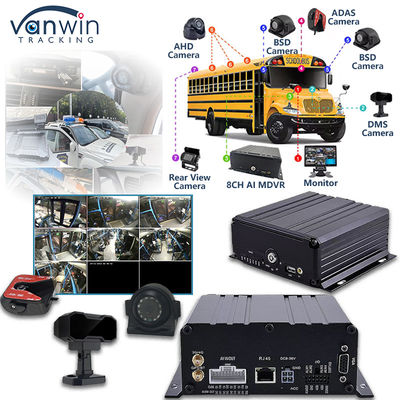 8CH AI Mobile DVR avec fonction ADAS DMS BSD MDVR Solution de sécurité avancée du véhicule