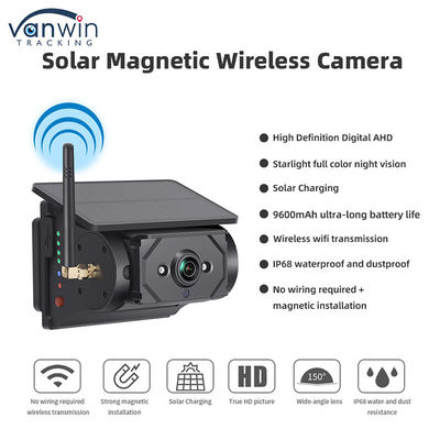 10.1 pouces Moniteur de voiture Énergie solaire Surveillance sans fil Système de vidéosurveillance