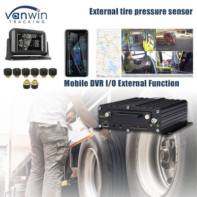 4G GPS mobile support 4 / 8 / 10 Surveillance en temps réel de la pression des pneus Système intelligent