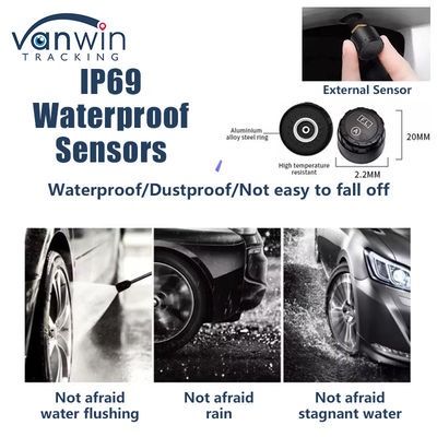 4G GPS mobile support 4 / 8 / 10 Surveillance en temps réel de la pression des pneus Système intelligent
