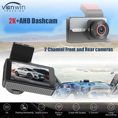 2K 1080P Dual Dash Cam WiFi APP Contrôle de la vision nocturne Moniteur de stationnement G-Sensor pour voiture