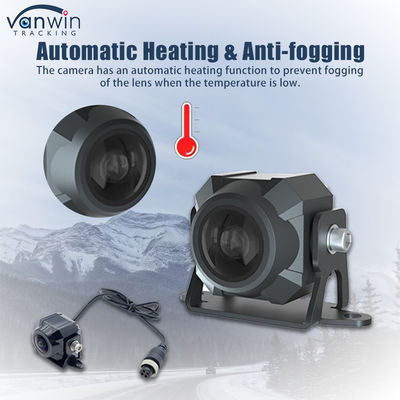 1080P IP69 imperméable à l'eau 2MP chauffage du véhicule anti-brouillard Caméra de voiture avec angle de vue à 180 degrés et fonction imperméable