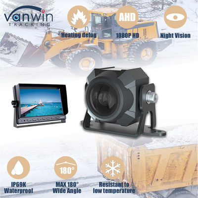 1080P IP69 imperméable à l'eau 2MP chauffage du véhicule anti-brouillard Caméra de voiture avec angle de vue à 180 degrés et fonction imperméable