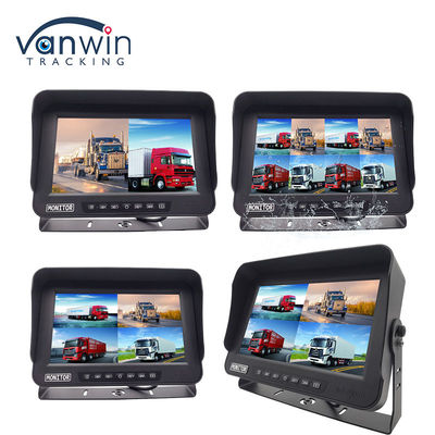 10.1 pouce AHD 1080P MDVR Moniteur 4 canaux Full HD étanche à l'eau Moniteur à écran partagé pour véhicule