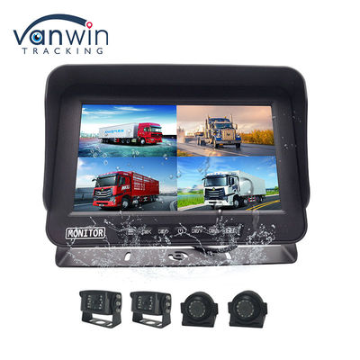 10.1 pouce AHD 1080P MDVR Moniteur 4 canaux Full HD étanche à l'eau Moniteur à écran partagé pour véhicule