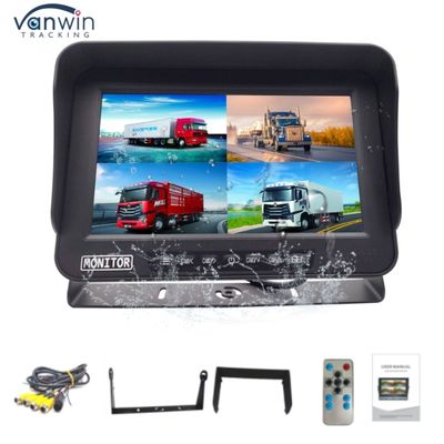 Moniteur de voiture 4 canaux IA imperméable à l'eau IPX69 résistant aux explosions Affichage AHD 10 " pour véhicules mécaniques