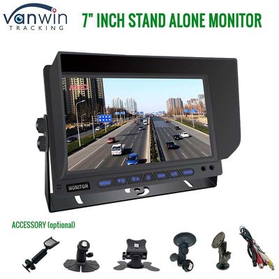 Moniteur AHD 4 canaux 7 pouces Full HD1080P MDVR Moniteur de voiture à écran partagé pour véhicule