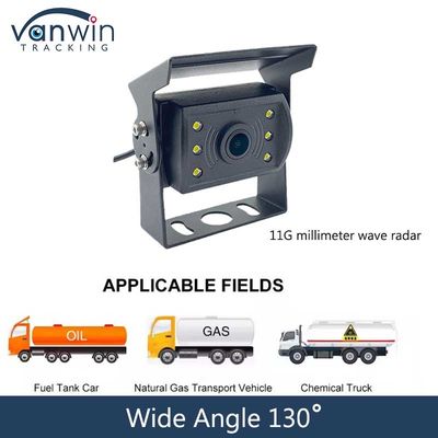 7 pouces AHD 130 angle radar arrière côté vue arrière de véhicule caméra DC 5-25V consommation d'énergie pour le camion de bus