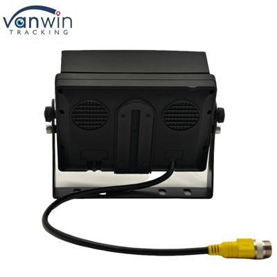 Écran LCD TFT de 5 pouces Moniteur de voiture Connecteur métallique + 4PIN CCD Couleur Vue arrière Rétroviseur 12-24v Pour Caravan Van RV