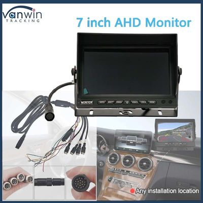 AHD 1080P MDVR Moniteur 7 pouces Moniteur à écran partagé Carte SD Caméra Vue arrière Kit de marche arrière pour RV Camper Truck Bus