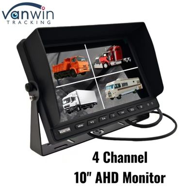 Moniteur de voiture 4 canaux en noir haute définition 7 "9" 10 " Taille facultative pour une variété de véhicules Système PAL / NTSC