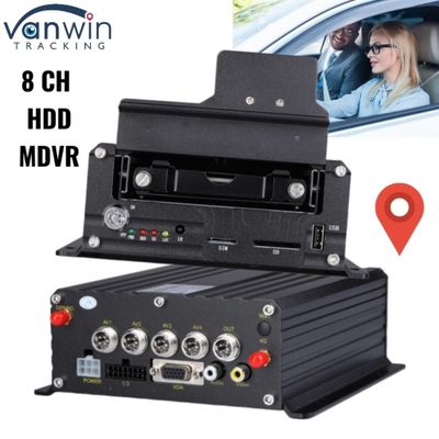 Système de DVR mobile HDD professionnel haute définition 1080P 8CH pour le suivi des véhicules