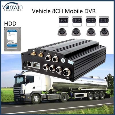 8CH Voiture 1080P H. 265 HDD DVR mobile camion MDVR Voiture de surveillance à distance MDVR