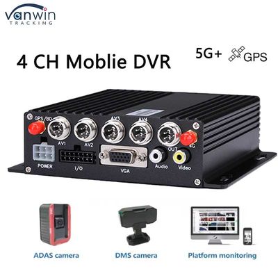 DVR de voiture à 4 canaux avec caméra AHD GPS 5G et enregistreur vidéo à carte SD pour camions