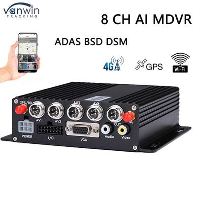 8CH SD DVR 4G GPS ADAS DMS AI MDVR 1080P H.265 DVR mobile Dashcam Enregistreur GPS mobile