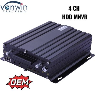 Système de surveillance des véhicules à disque dur mobile NVR 1080P 4CH pour la gestion du parc
