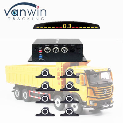 Affichage LCD 12 capteurs Retour en arrière Assistance Radar Moniteur Système de stationnement pour camions lourds 5M