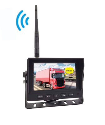 DVR numérique HD sans fil de 5 pouces avec affichage quad-split pour la surveillance de la sécurité des camions en marche arrière