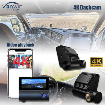 4G GPS Dash Cam 4K double objectif - DVR de voiture WiFi avec vision nocturne et stockage en nuage