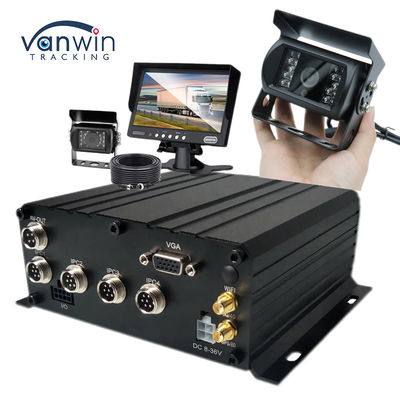 Système de surveillance mobile intégré au véhicule 4CH AHD 1080P avec stockage HDD et affichage de surveillance HD