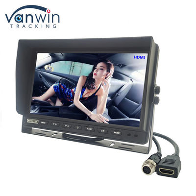 Moniteur de télévision de voiture de 7 pouces haute résolution 1024x600 résolution avec connecteur HDMI pour MDVR