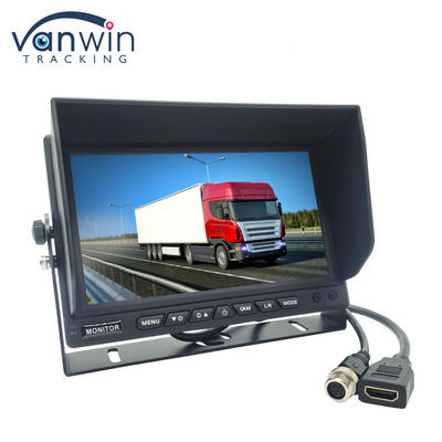 Moniteur de télévision de voiture de 7 pouces haute résolution 1024x600 résolution avec connecteur HDMI pour MDVR