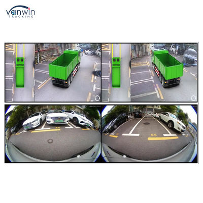 Caméra panoramique à 360 degrés 4 canaux HD Voiture 3D vue d'oiseau Caméra AVM Adaptée à la voiture Caméra de véhicule