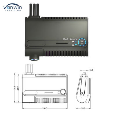 Enregistrement vidéo AHD Wifi intelligent 4G MDVR Hybride 4CH Caméra de véhicule IPC CMSV6 App Remote Control voiture Black Box